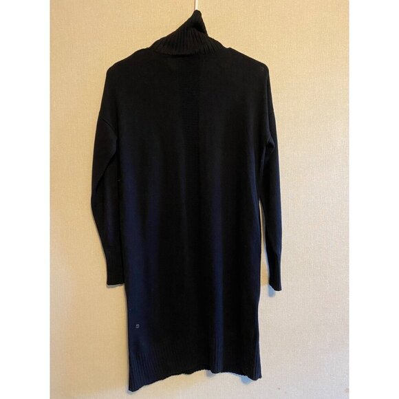 Lululemon Keep It Cozy Black Long Sleeved Turtleneck Cashmere Blend Sweater Dres - Picture 6 of 8